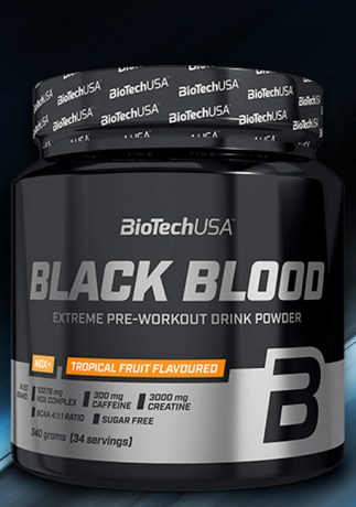 Complex pre-antrenament Black Blood NOX+ BioTechUSA 340 g || Complex pre-antrenament Black Blood NOX+ BioTechUSA 340 g