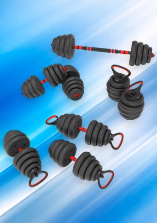 Набор тяжестей HMS SGN130 PRO SET 6-в-1 30 кг || Set de greutăți HMS SGN130 PRO SET 6-în-1 30 kg