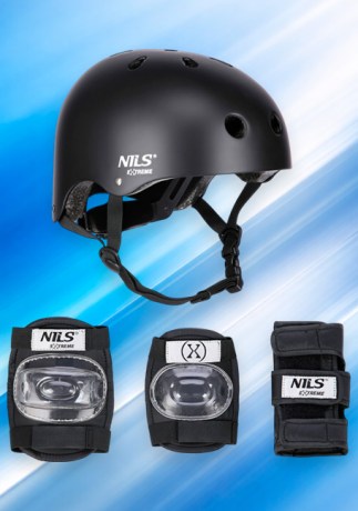 Шлем и защитные накладки NILS EXTREME MR290+H230 || Cască și protecții NILS EXTREME MR290+H230