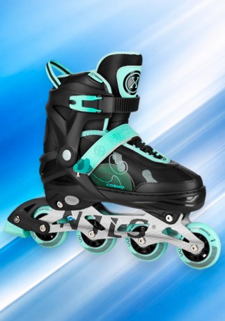 Детские роликовые коньки Nils Extreme NA13808 COSMO Green || Role pentru copii Nils Extreme NA13808 COSMO Green