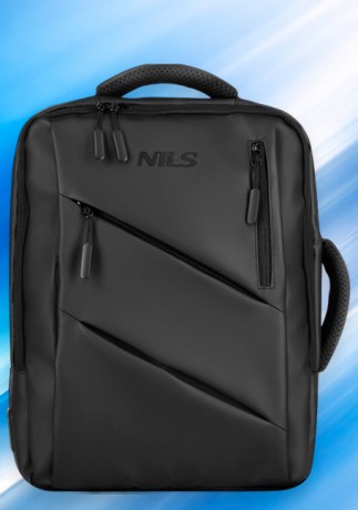 Рюкзак NILS NC4502 с внешним USB-блоком и диагональным передним карманом || Rucsac NILS NC4502 cu modul USB exterior și buzunar frontal diagonal