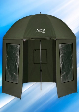 Рыболовный зонт NILS Camp NC4701 с боковым укрытием || Umbrelă de pescuit NILS Camp NC4701 cu protecție laterală