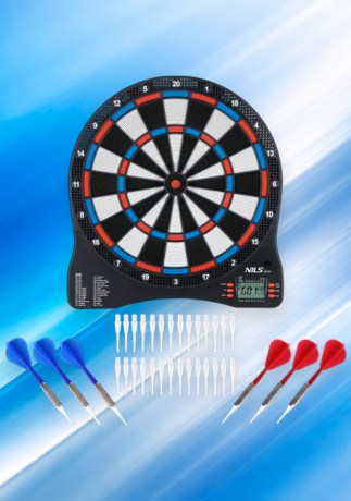 Электронная мишень для дартса 8 игроков 32 игры NILS FUN TDE01 || Țintă electronică darts 8 jucători 32 jocuri NILS FUN TDE01