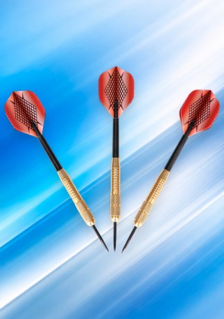 Дротики для дартса с латунным баррелем в футляре NILS FUN TDR01 || Săgeți darts cu corp din alamă în etui NILS FUN TDR01