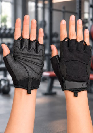 Женские тренировочные перчатки Scitec Nutrition BLACK Style || Mănuși de antrenament pentru femei Scitec Nutrition BLACK Style